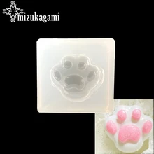 UV Reçine Takı Sıvı silikon kalıp Bear Paw Şekilli Silikon Hayvan Pençe Reçine Kalıpları DIY kolye uçları Takı Yapımı