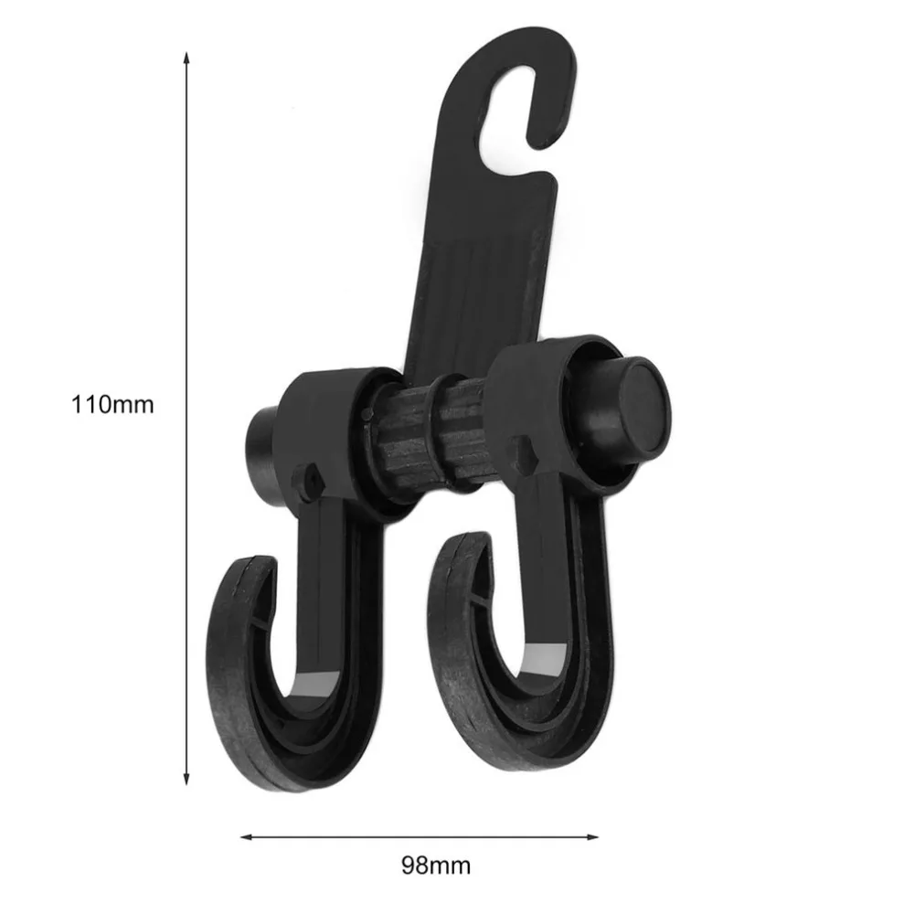 Портативный автомобильный крючок для хранения на заднем сидении, крючок держатель для сумок, Универсальный многофункциональный автомобильный крючок, застежка и зажим