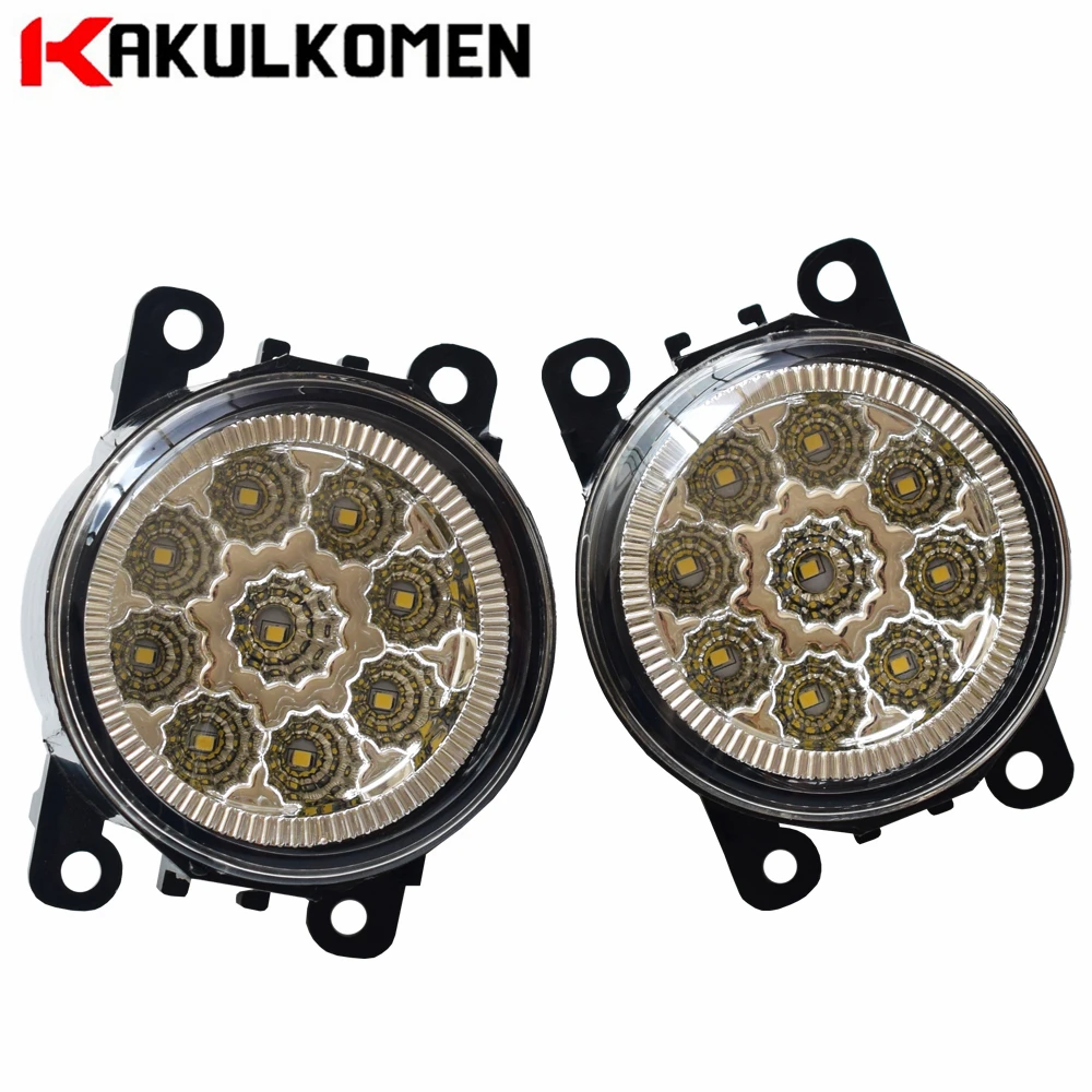 

Car-styling High Brightness LED Fog Lights For Ford Focus MK3 2011-2015 Front Bumper Fog Lamp 6000K 12V 90mm Round Fog Light
