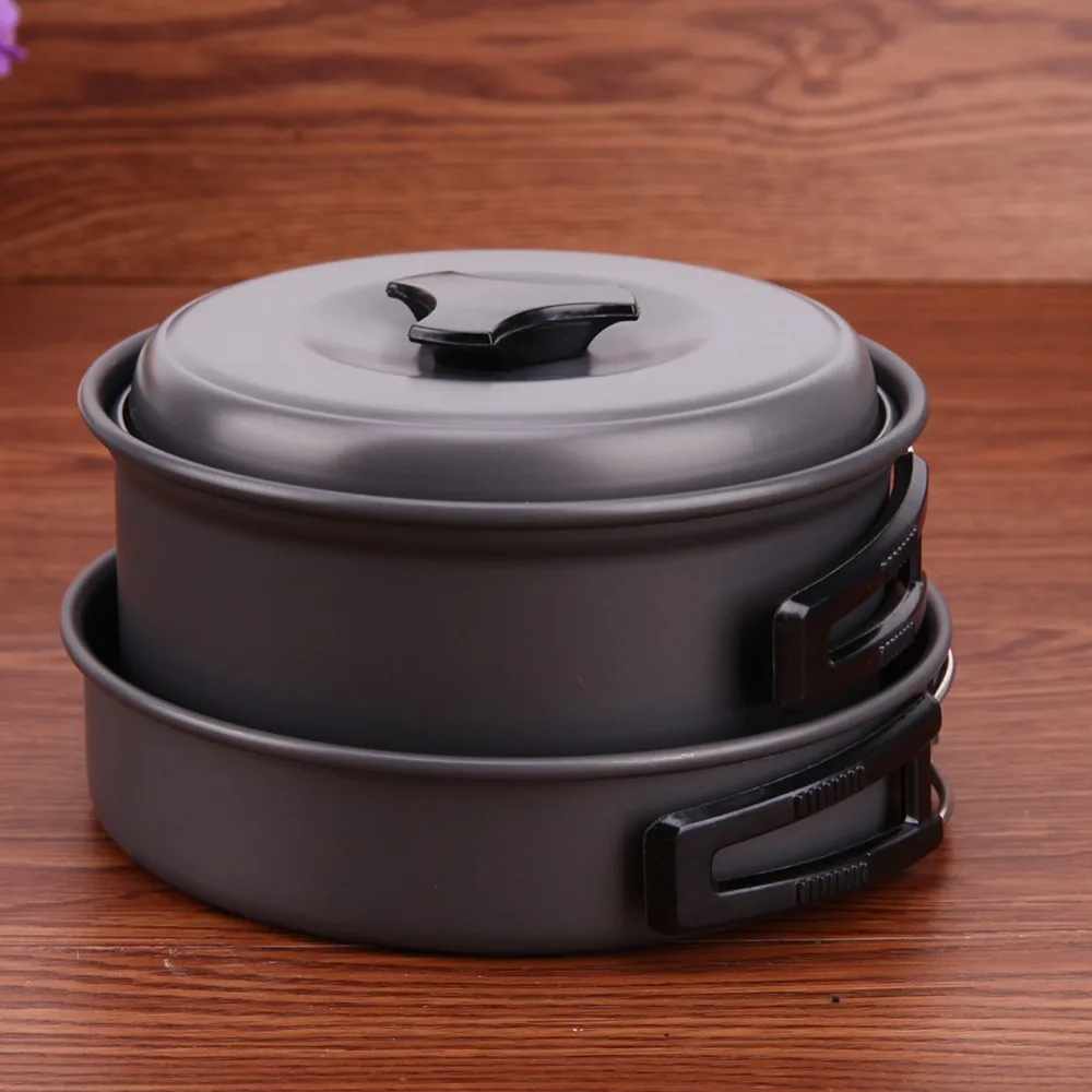 

Hot Sale Outdoor Camping Travel Wild Cookware Cooking Pots Picnic Bowl Bowl Pot Set Camping Picnic Tools Pot