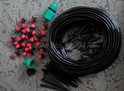 30Set 25M DIY Automatic Micro Drip Irrigation System Plant Watering Garden Hose Kits With Adjustable Dripper Smart Controller | Дом и сад