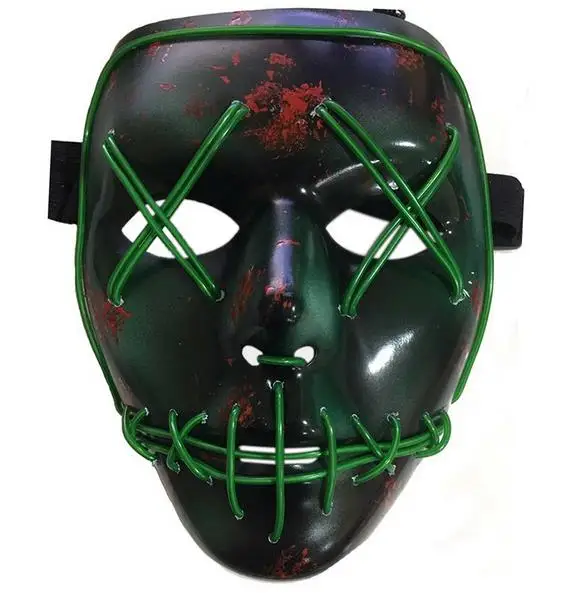 Horror grimace bloody font b EL b font wire font b led b font luminous mask