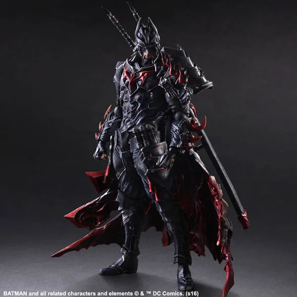 Square IX Play Arts Kai Оригинальная фигурка Bushido Batman высокое качество для