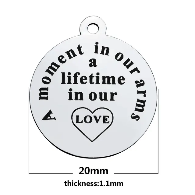 10pcslot stainless steel lettering always in my heart follow your 10pcslot stainless steel lettering always in my heart follow your