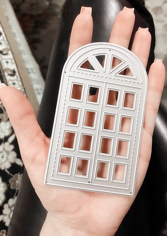 

Window Die Card Decor Metal Cutting Dies 3D DIY Scrapbooking Stamp Carbon Sharp Craft Photo Frame Invitation Card Decor 66x110mm