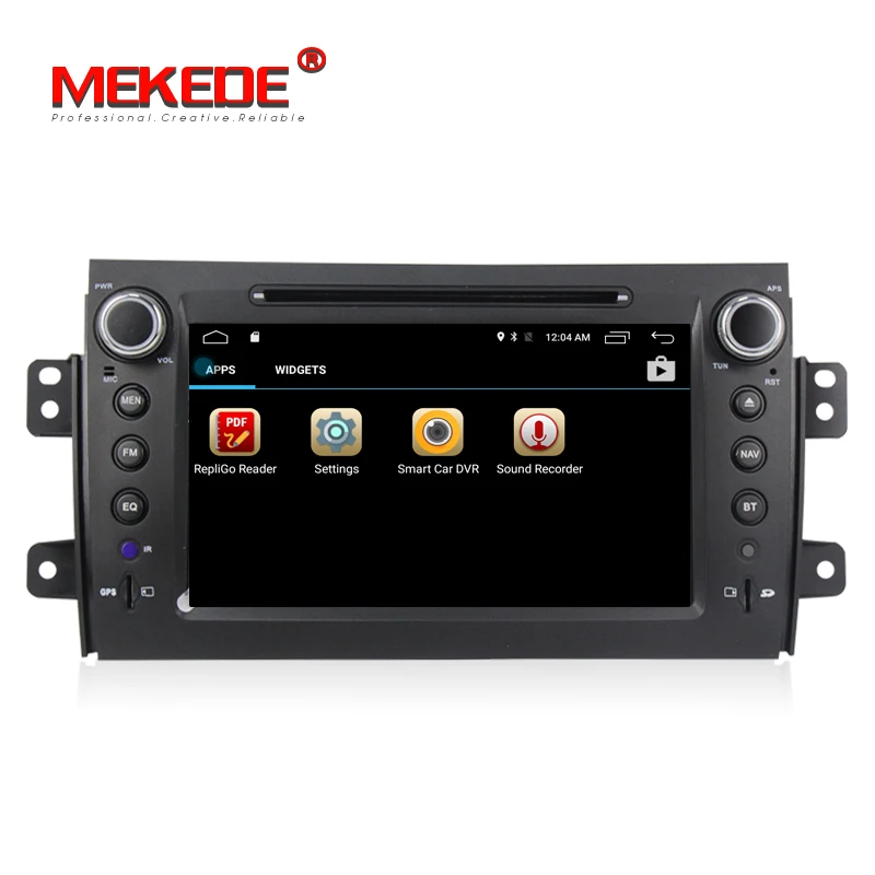 Discount MEKEDE 2G RAM 2 DIN Android 7.1 For Suzuki SX4 2006-2013 Quad Core 8" 1024*600 Bluetooth Car DVD Radio Player GPS Navigation 3