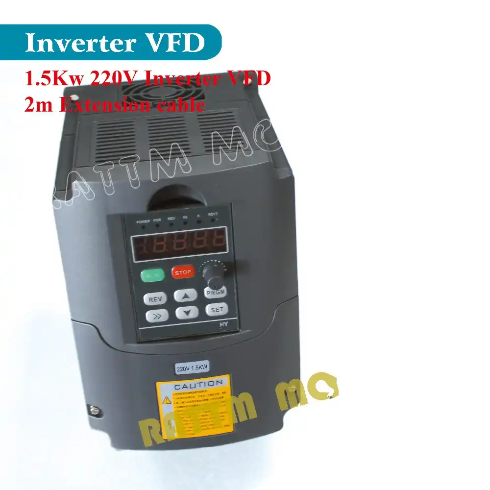 CNC de la UE 1500W 220V ER16 REFRIGERADO POR AIRE HUSILLO 1.5kw inversor VFD+80mm montaje del motor