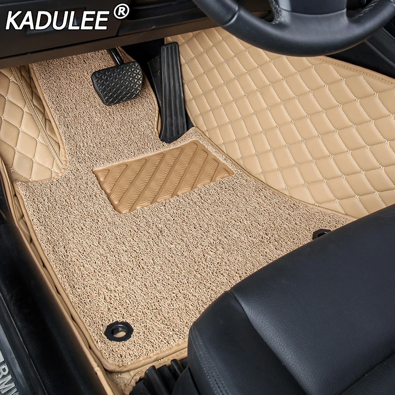 

KADULEE car floor mat For bmw f10 x5 e70 e53 x4 f11 x3 e83 x1 f48 e90 x6 e71 f34 e70 e30 X3 1 2 3 4 5 series auto accessories