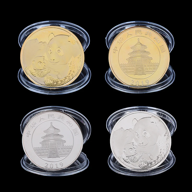 1 шт. 2 цвета Китай панда памятная монета сувенирная монета художественная коллекция туристический подарок
