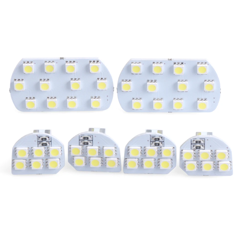 

6pcs/set Super Bright Led Interior Dome&Map Reading Light Lamp for PEUGEOT 308 3008 408 508 CITROEN C5