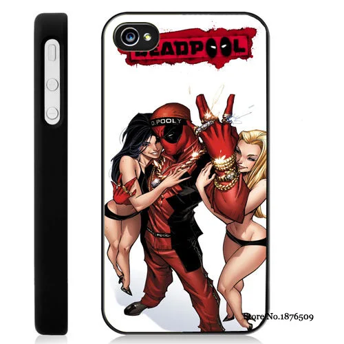 Nova Deadpool Com Menina Papel De Parede Celular Case Capa Para 4 4s