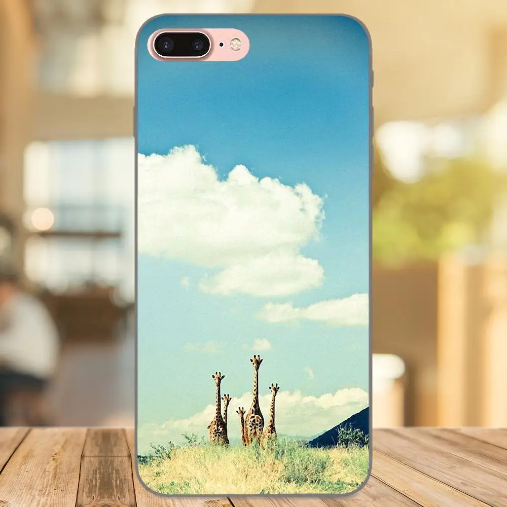 Three Giraffes прекрасный животный модный дизайн тонкий чехол для Xiaomi Redmi Note 2 3 4 4A 4X 5 5A 6 6A