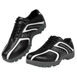 Обувь для гольфа мужская спортивная обувь Мягкая кожа непромокаемые мужские кроссовки для гольфа резиновая подошва Нескользящая