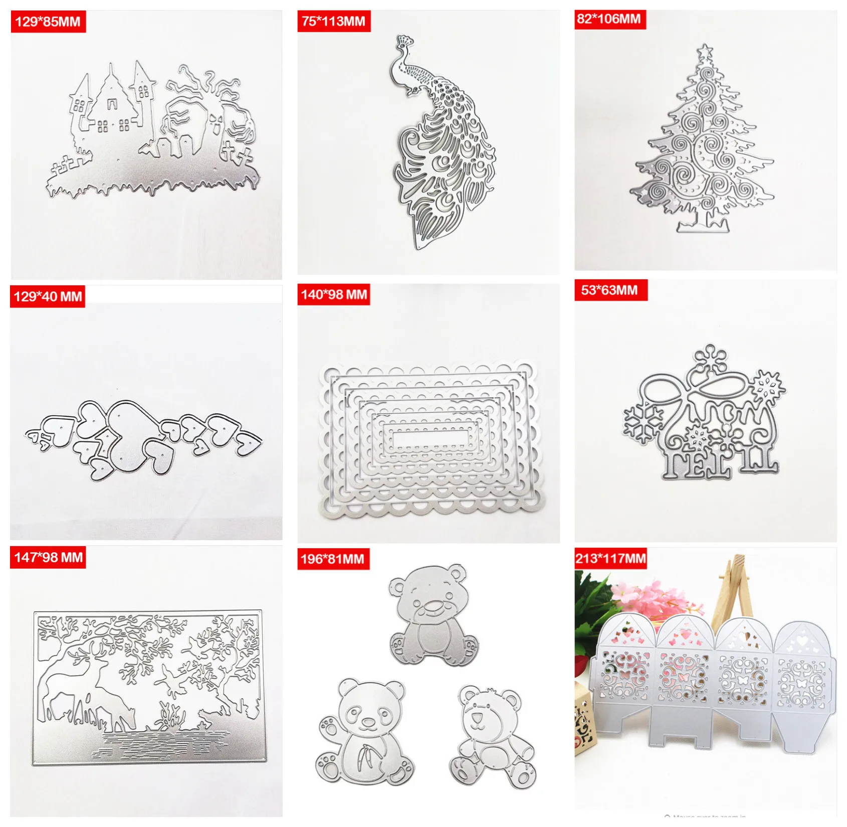 

Metal Cutting Dies Circle Frame Stencils For DIY Scrapbooking Embossing Paper Wedding Cards Die Cuts Photo Album Making Craft
