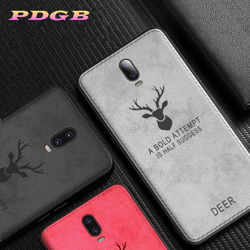 meizu back cover PDGB Rugged TPU Case for Meizu 16 16X 16th Plus M6S S6 M8 Lite X8 V8 Pro Note 8 9 Fashion Cloth Pattern Cover Elk Deer Shell cases for meizu black