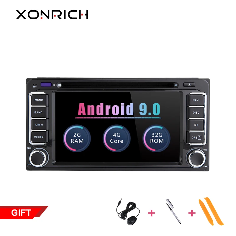 

Autoradio 2 din Android 9.0 GPS Car DVD Player For Toyota Land Cruiser 100 200 Prado 120 150 Rush Corolla Hiace Yaris HiluxAudio