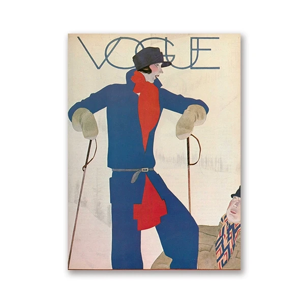 Ретро Vogue настенные художественные рисунки на холсте винтажные плакаты Модные обложки журналов иллюстрация картинки подарок для девочек домашний декор - Цвет: PH1643