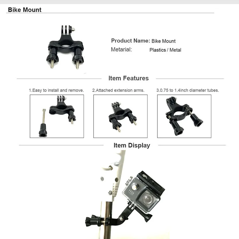 SJCAM SJ4000 набор аксессуаров водонепроницаемый корпус чехол для SJ4000 WiFi сумка для хранения для SJ4000 воздушный штатив монопод для SJCAM SJ4000