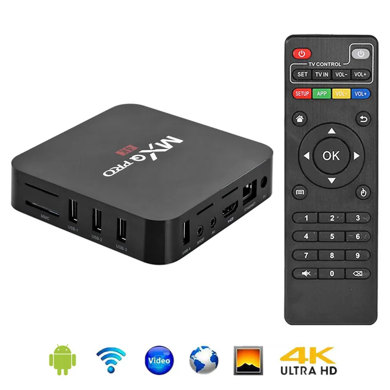 

MXQ PRO Smart TV Box Android 7.1 RK3229 Quad Core 1+8G/2+16G Set Top Box 4K HD 3D WIFI Media Player Support USB Mouse Keyboard