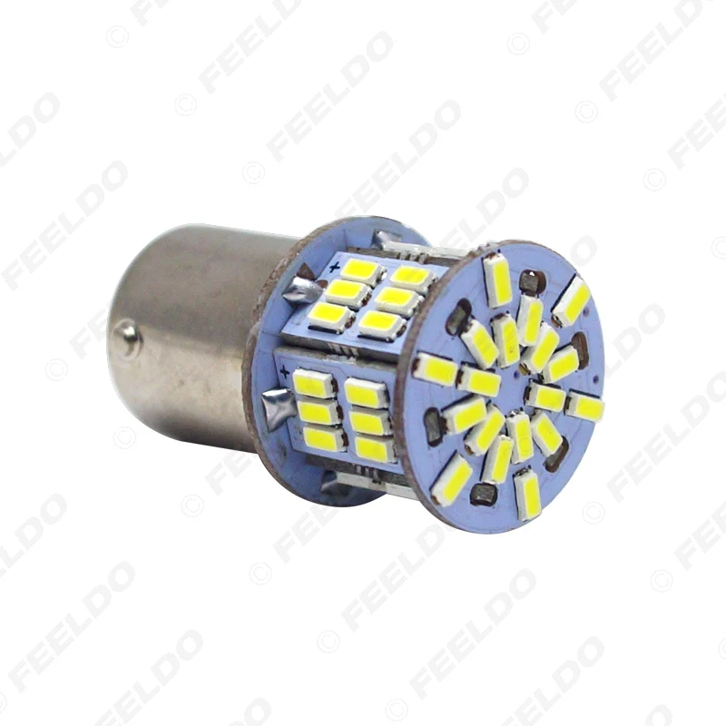 FEELDO 10 шт. DC12V 1156 BA15S/P21W 3014 чип 54LED Автомобильная Поворотная Светодиодная лампа