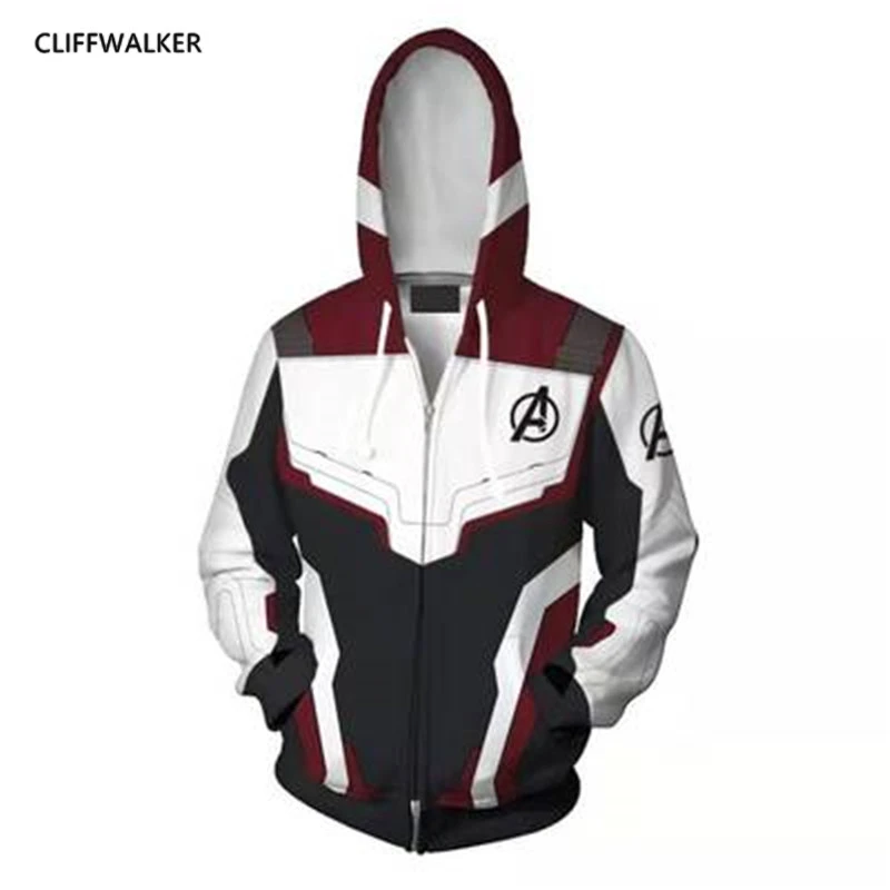 Avengers Endgame 4 Quantum Realm 3D Print Hoodies Men Fitness Pullover Sweatshirts Zipper Hoodie Cosplay Pocket Streetwear Tops