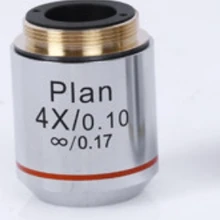 4X L = 195 Бесконечность план ахроматическая линза для объектива 4X/0,10 для образовательной лаборатории медицинский био-микроскоп биологический микроскоп 20,2 мм