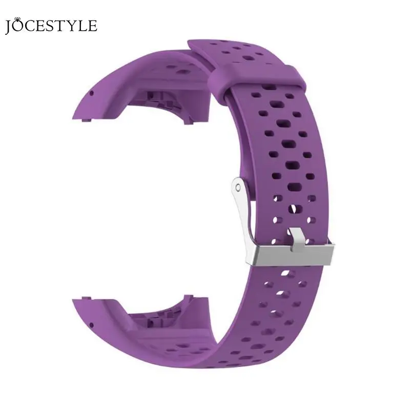 Силиконовый сменный ремешок для часов, браслет на запястье для Polar M400 M430, спортивные часы, регулируемый ремешок для часов, Прямая поставка - Цвет ремешка: Фиолетовый