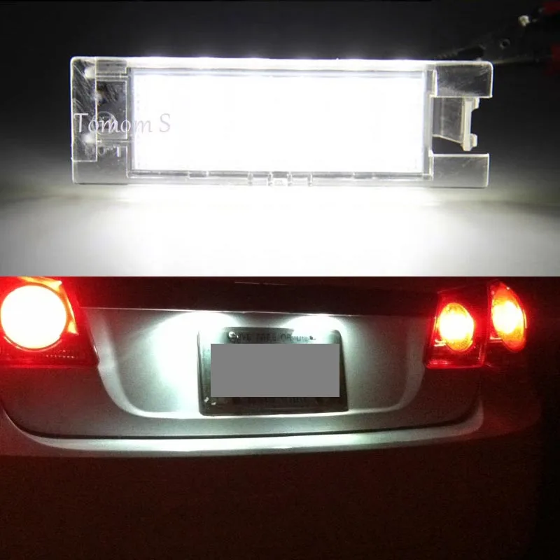 

2x 18SMD Free Erro LED rear Number plate light For Fiat Grande Punto Marea Multipla Seicento auto accessory license lamp