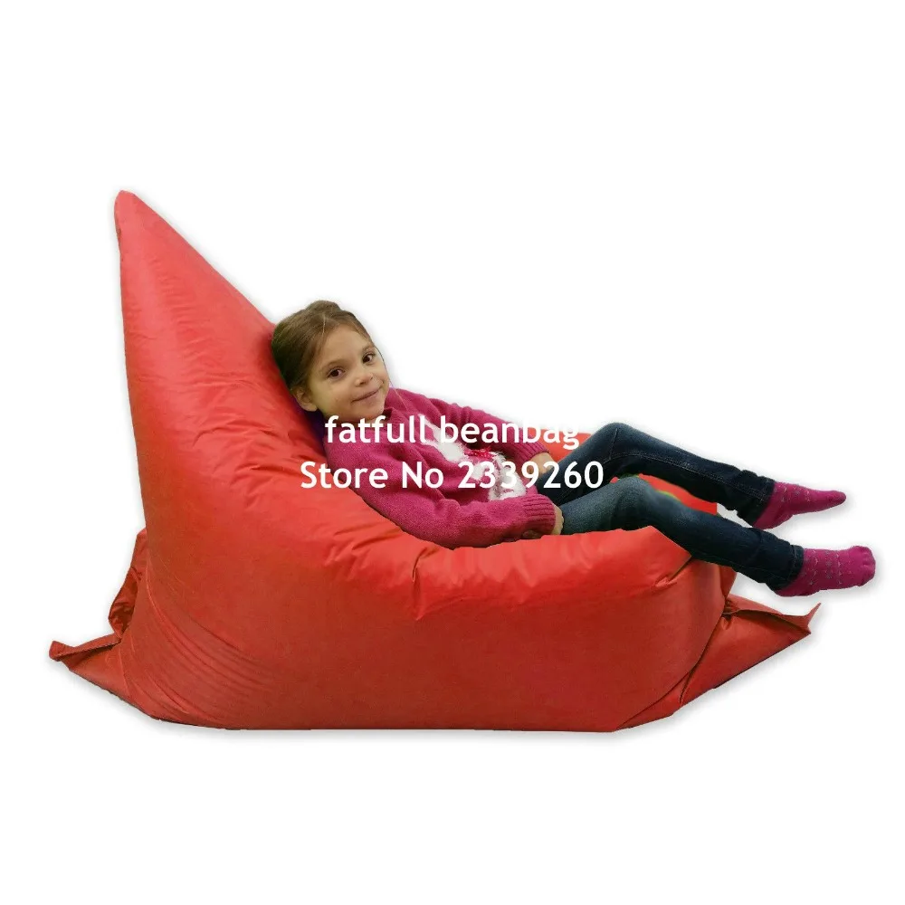 Cover only No Filler-red outdoor Junior bean bag chair,portable hammock sofa