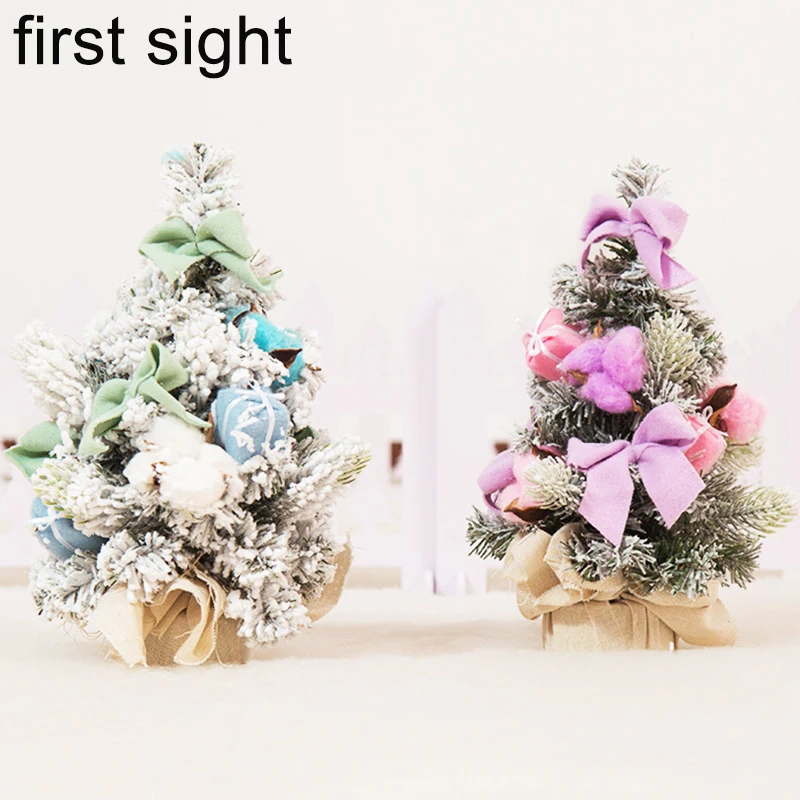 

Christmas tree 30cm 45cm 50cm 80cm desktop decoration bonsai simulation sticky snow resurrection tree Christmas New Year gift