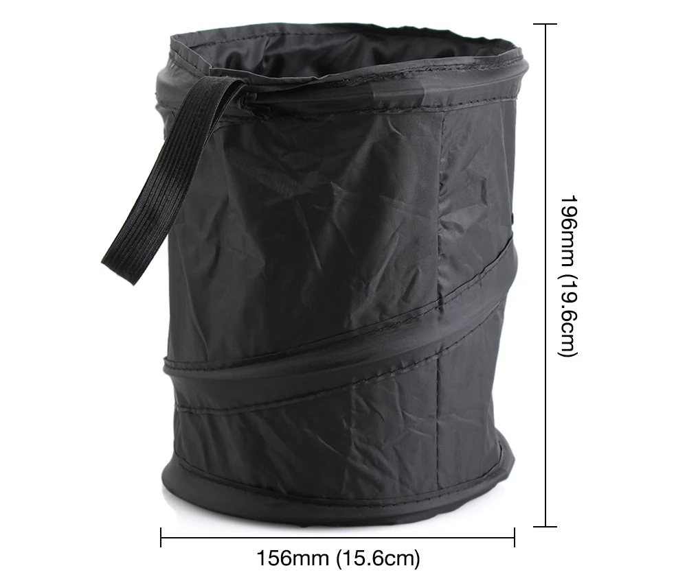 AndyGo автомобиль может упаковать мешок водонепроницаемый автомобильный мешок для мусора для небольшого герметичности Автомобильная сумка-холодильник-Автомобильный мусорный пакет с боковым карманом(черный