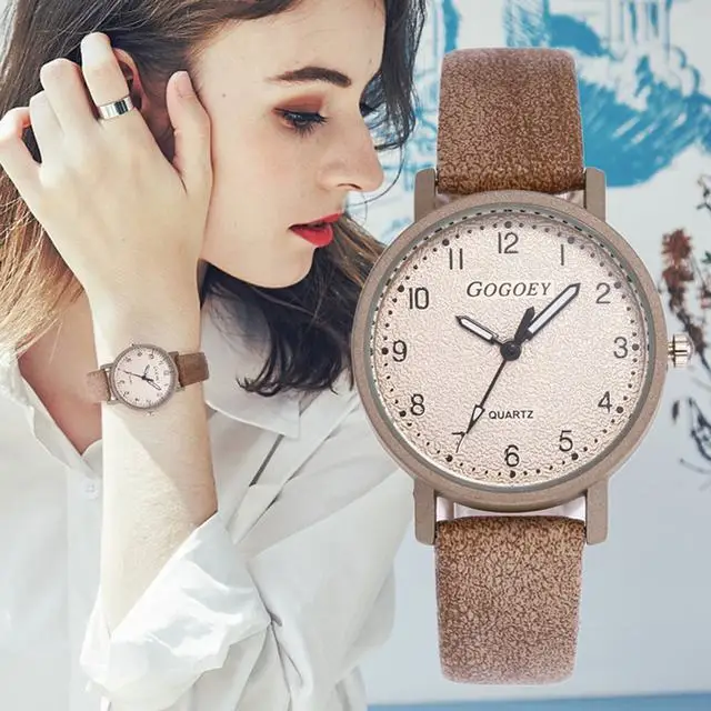 

FUNIQUE 2019 Vintage Stone Pattern Watches Women Luxury Ladies Watch Quartz Wristwatch Drop Shipping Woman Clock Montre Femme