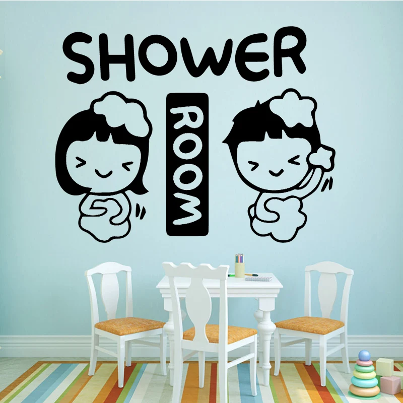 

European-Style Shower Wall Sticker Pvc Wall Stickers Wall Art Wall Paper Home Decor Children House Diy Pvc Home Accessories