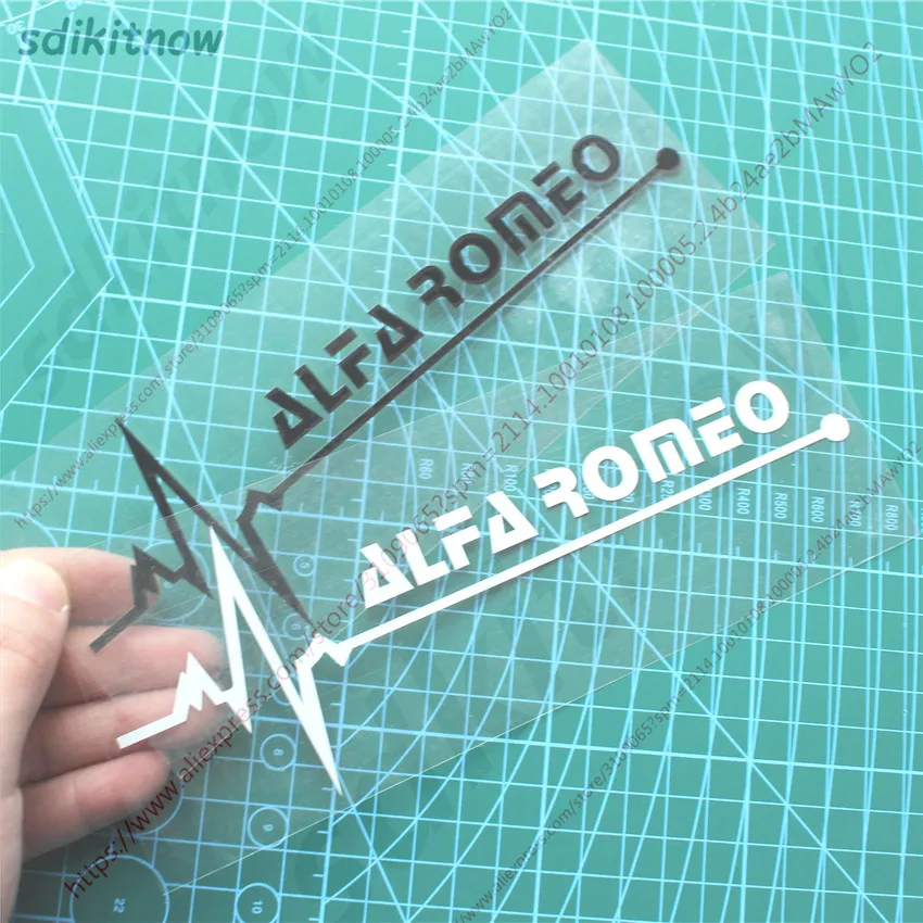 

New Heart BEATS Car Decal Sticker Styling Windows Door Decoration For Alfa Romeo GT 159 156 147 giulietta mito accessories