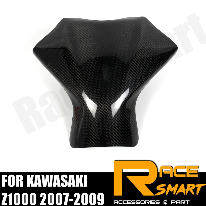 

FOR KAWASAKI Z1000 2007 2008 2009 Motorcycle Accessories Carbon Fiber Tank Cover Protector Gas Fuel Case Z 1000 Z-1000