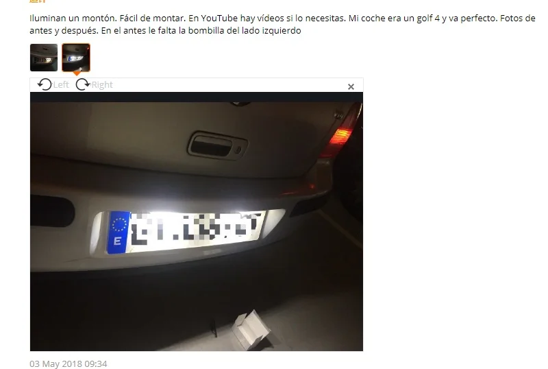 Car styling led license plate light car styling