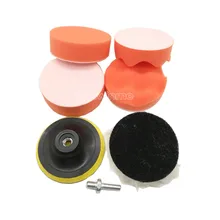 4 дюйма 7 шт./компл. Полировки Автомобиля Губка для полировки Pad комплект для авто Красота ограночного воском комплект автомойка пены воск