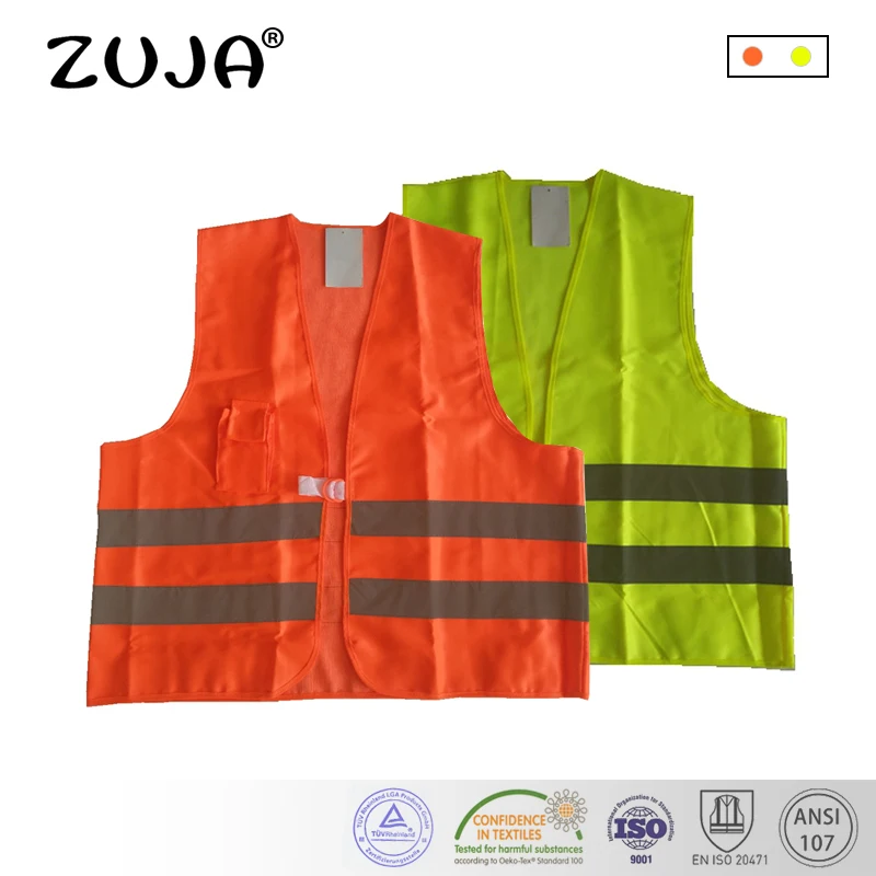 

Reflective Vest Pockets Safety TC fabric Vest Hi-vis Reflective Tape 2H