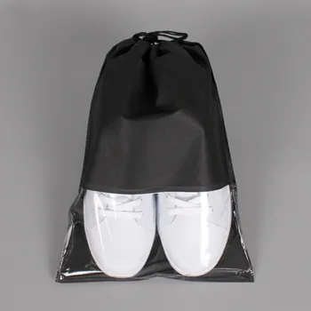 

Non-Woven Fabric Women Men Shoes Bag Portable Travel Dustproof Laundry Organizer Drawstring Bag Pouch