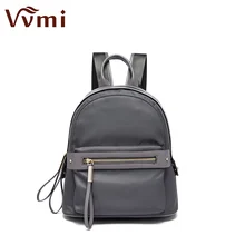 Vvmi 2016 новая мода женские нейлон с кожаной bacpacks школы водонепроницаемый сумки дорожные сумки для женщин