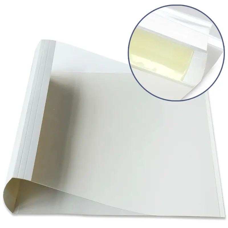 R2ab 140 x 10 mm Thermal Binding Covers white gloss backing and floss front. 