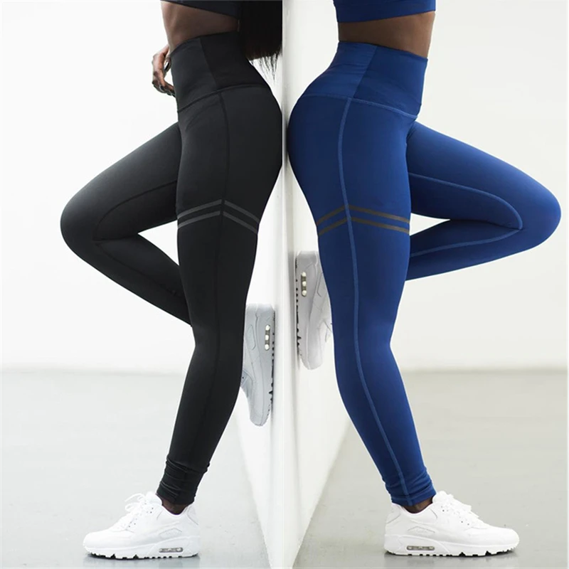 

2019 Leggings For Women Solid color 4-color casual loose printing fitness leggings polyester high waist sexy slim leggings