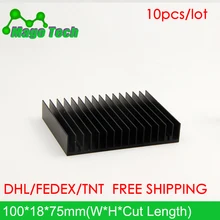 Светодиодный алюминиевый радиатор в виде пластины растут свет радиатор охлаждение Охладитель Fit транзистор IC теплопроводность светодиодный радиатор Электроника