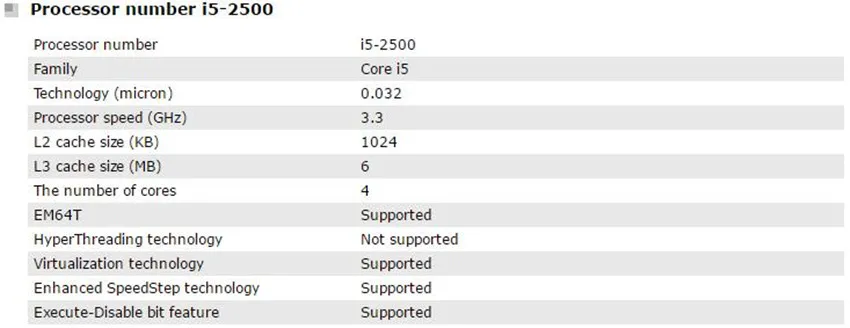 I5 2500参