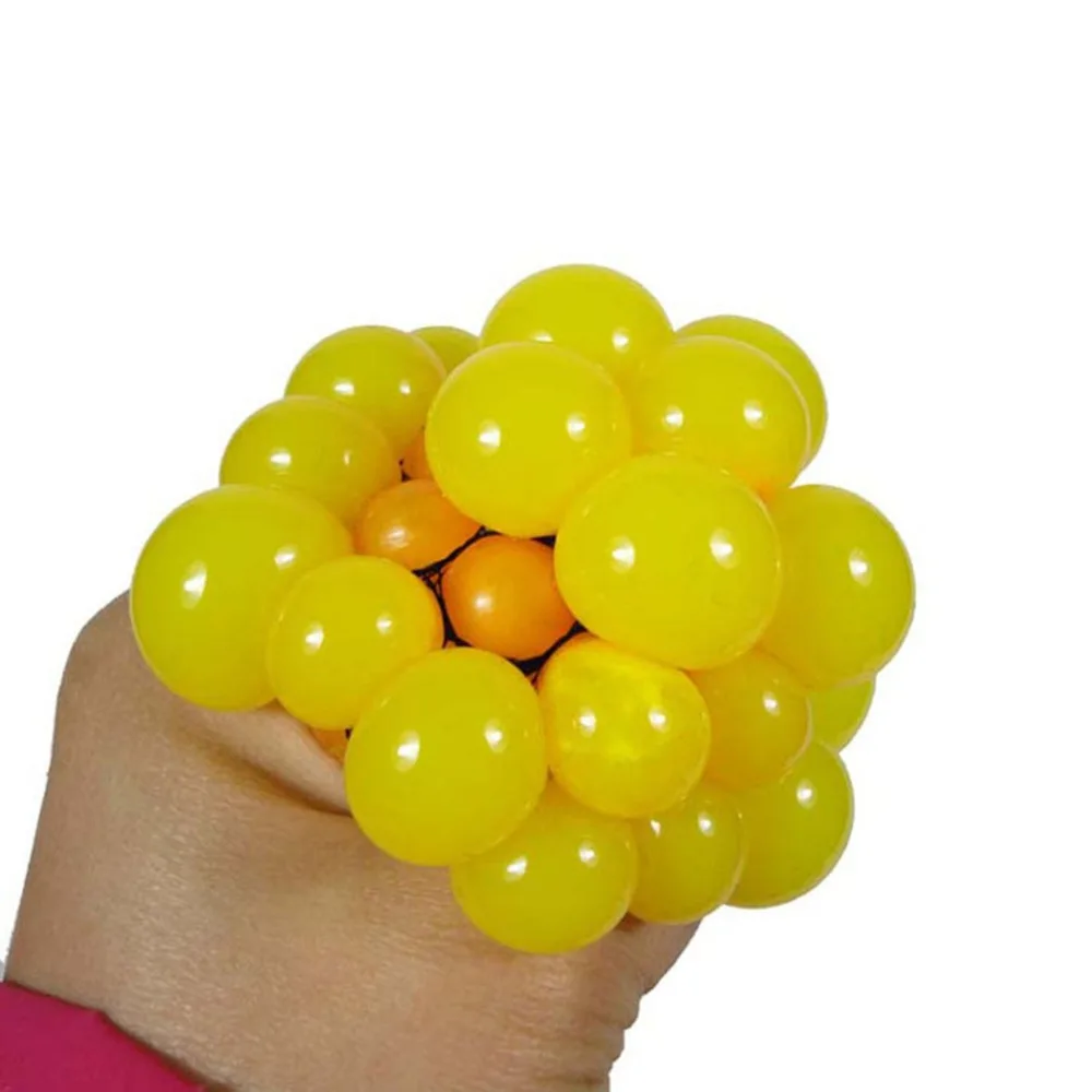 Ручками забавные Дизайн для детей и взрослых анти-стресс снимают Виноград Мяч натуральный каучук декомпрессии Сожмите Мяч Игрушки для