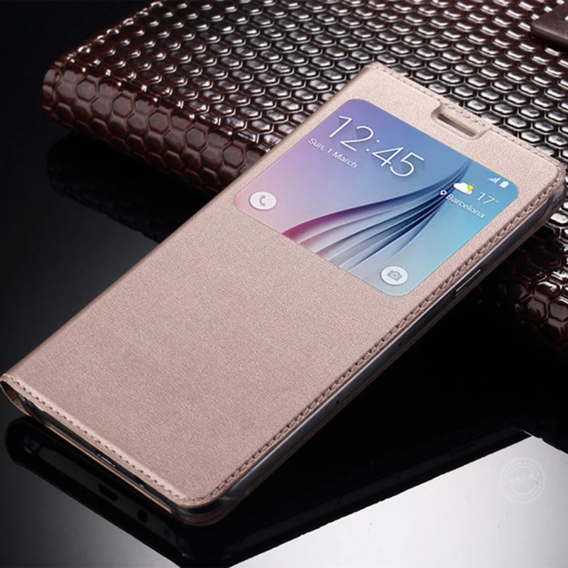 Для Samsung Galaxy A5 A3 A7 роскошный чехол с окошком для экрана кожаный флип-чехол для Galaxy A3 A5 A7 чехол Coque