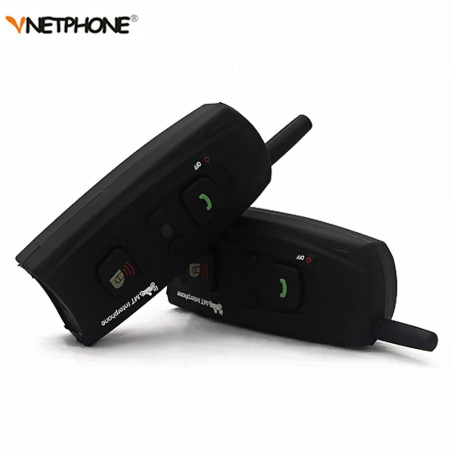 Vnetphone v2 1200 мотоцикл домофон Bluetooth Шлемы гарнитуры м 2 всадников Связь BT