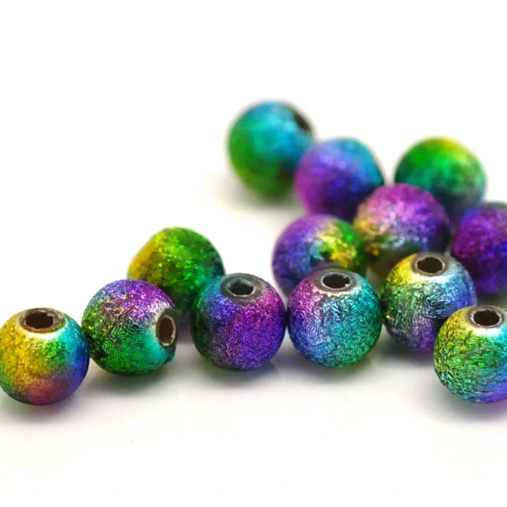 DoreenBeads, ювелирные Акриловые Бусины, разноцветные, около 6 мм(2/") Диаметр, отверстие: около 1,2 мм, 40 штук, новинка
