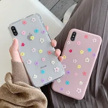 

Colorful Flowers Phone Case For iphone XS Max XR For iphone 6 6s 7 8 plus X Covers Fashion Beautiful Floral tpu Soft Cases Capa