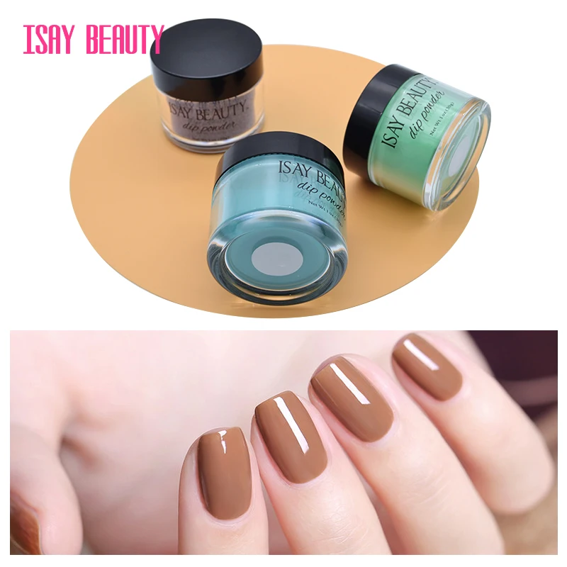 ISAYBEAUTY гелевая основа погружающий порошок 1 унций натуральный долговечный гвоздь